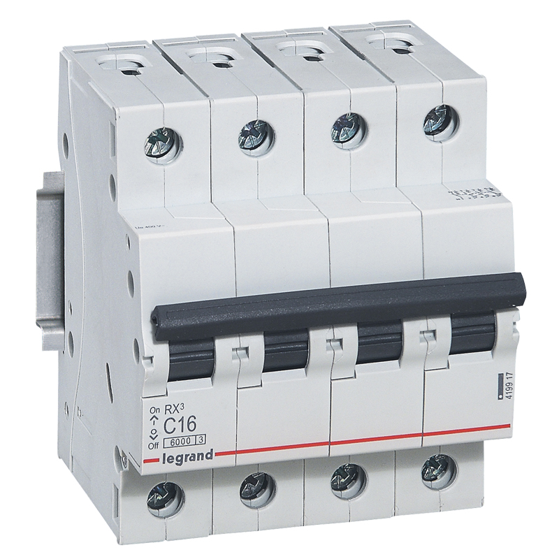 Legrand MCB RX3 6000 4P 419917 MCB RX³ 6000-4P