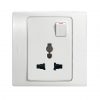 Mallia Multistandard switched 1 gang socket
