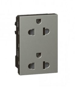 Ổ cắm đôi Arteor 3 cực chuẩn Âu-Mỹ
