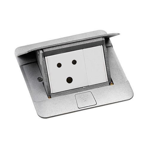 Legrand pop-up floor box 3M 054010_1 Hộp âm sàn 3 module, mặt nhôm