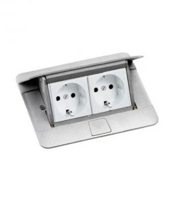 Hộp âm sàn 4 module, mặt nhôm