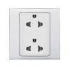 Ổ cắm đôi 3 cực Mallia chuẩn Âu-Mỹ