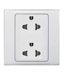 Ổ cắm đôi 3 cực Mallia chuẩn Âu-Mỹ