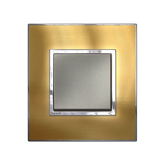 Mặt che vàng đồng Arteor - 2 module 576120 Mặt che vàng đồng Arteor - 2 module