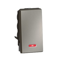 Công tắc Arteor 10A 2 chiều có đèn báo 1 module - Magnesium | 572506