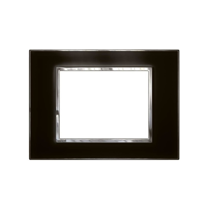 Mặt che kính đen Arteor - 3 module 575273 Mặt che kính đen Arteor - 3 module