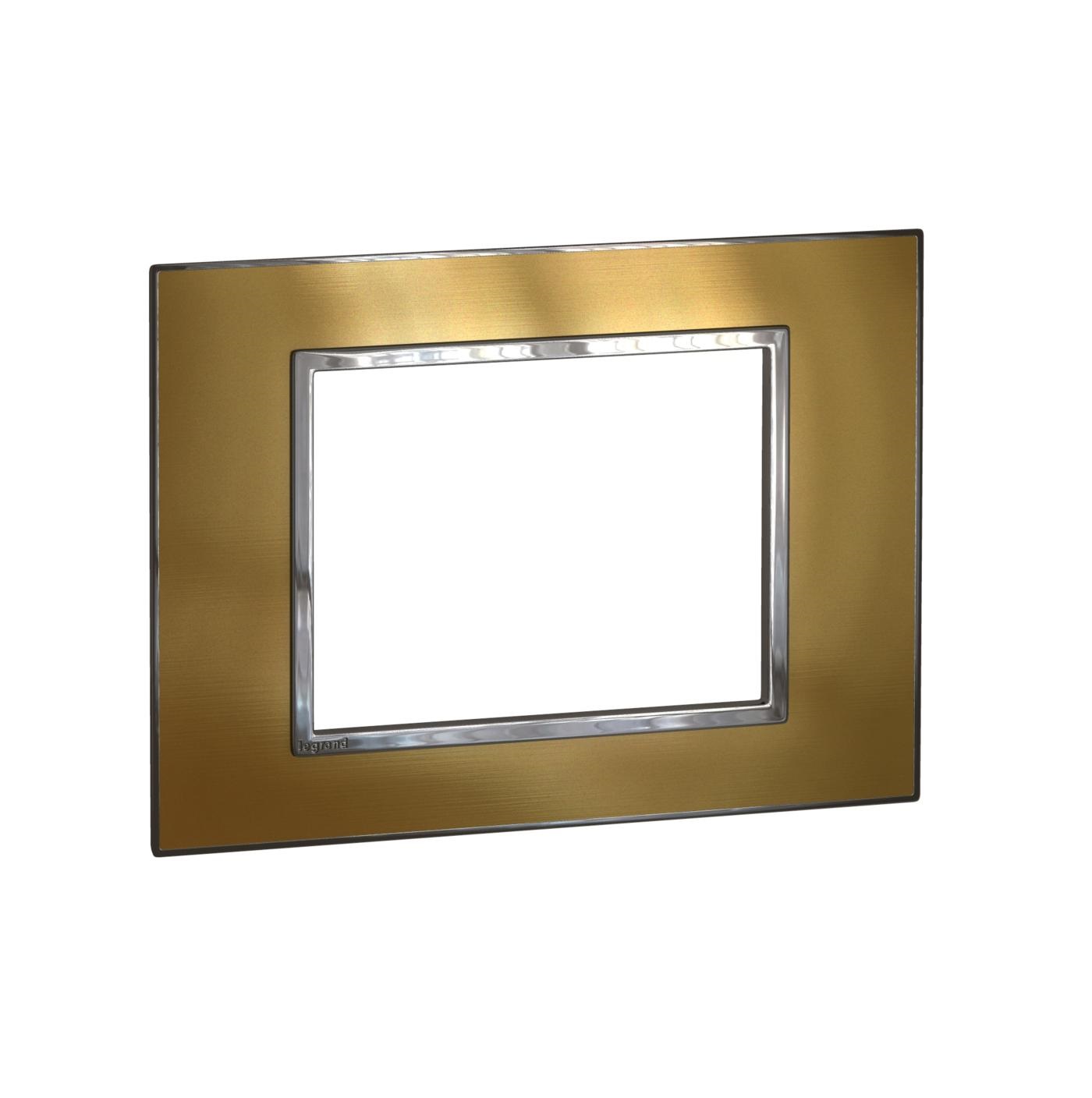Mặt che vàng đồng Arteor - 3 module 576450