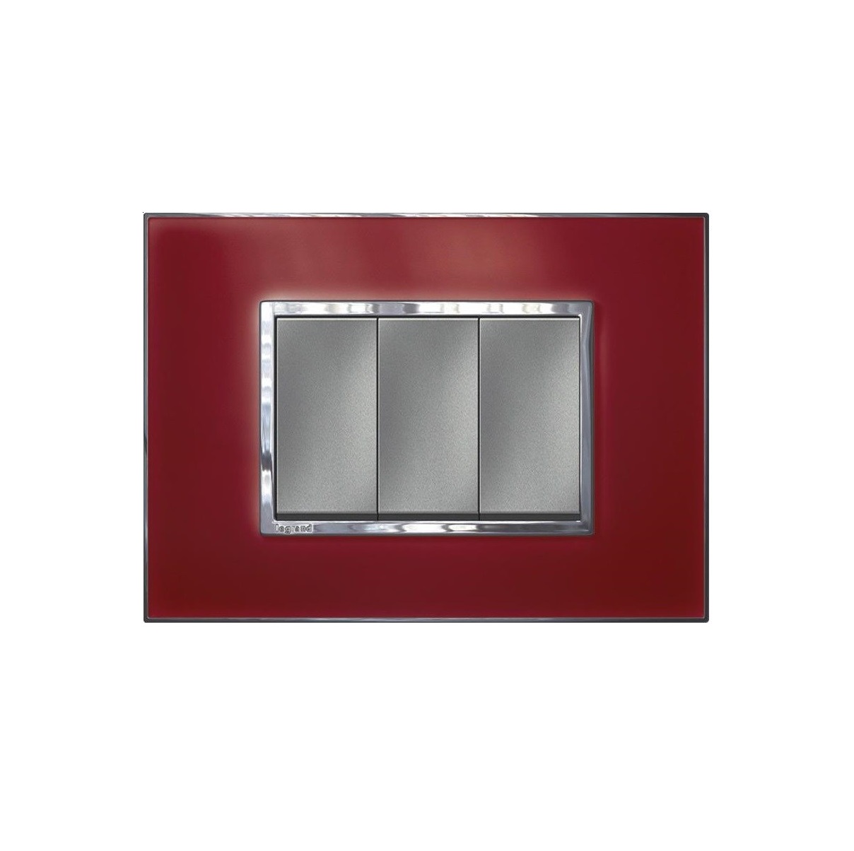 Mặt che kính đỏ Arteor - 3 module 576456-1