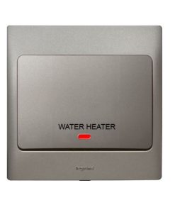 Công tắc máy nước nóng Mallia - xám bạc