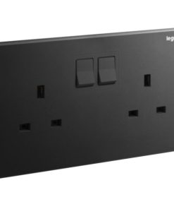 Ổ cắm đôi chuẩn Anh có công tắc - Galion | 282433