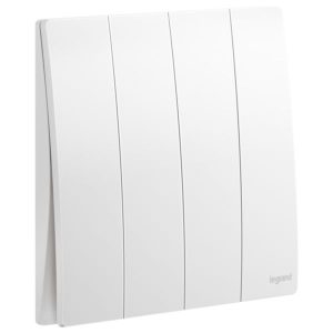 Công tắc bốn 1 chiều 16A Mallia Senses - White | 281006MW