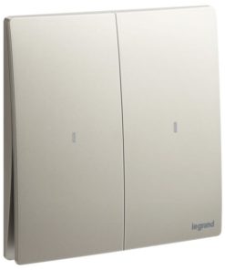 Công tắc đôi 2 chiều có đèn 16A Mallia Senses - Legrand | 281013
