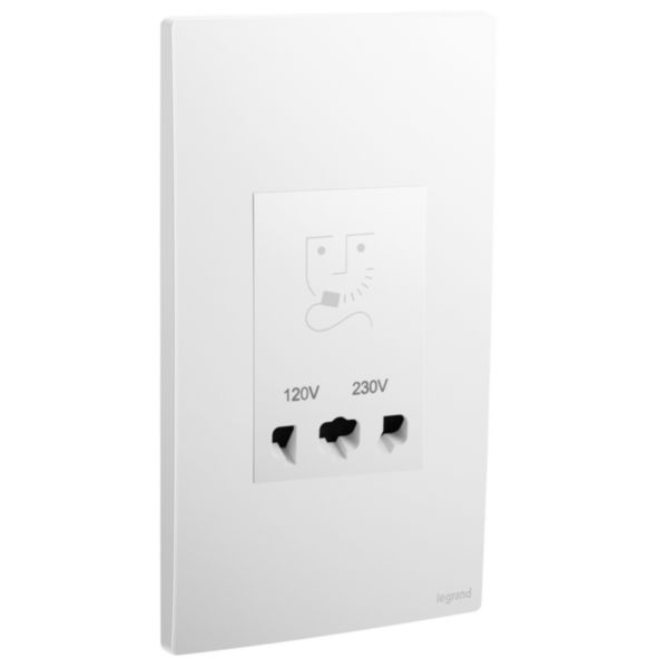 LG-281135MW-o-cam-dao-cao-rau-120240V-Mallia-Senses Ổ cắm dao cạo râu 120/240V Mallia Senses | 281135