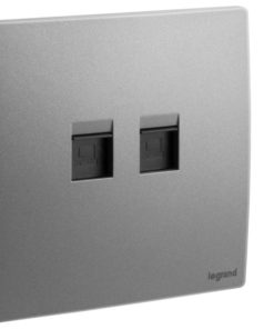 Ổ cắm mạng đôi RJ45 Cat.5e UTP Mallia Senses | 281164