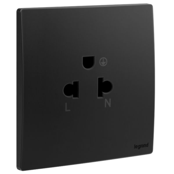 LG-281103MB-WEB-R Ổ cắm đơn 3 chấu 16A chuẩn Âu-Mỹ Mallia Senses | 281103