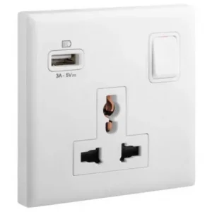 Ổ cắm đa năng có USB sạc type-A Eloe | 618059