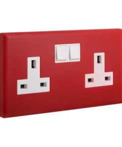 Ổ cắm đôi 3 chấu chuẩn Anh có công tắc 13A có đèn | 618049