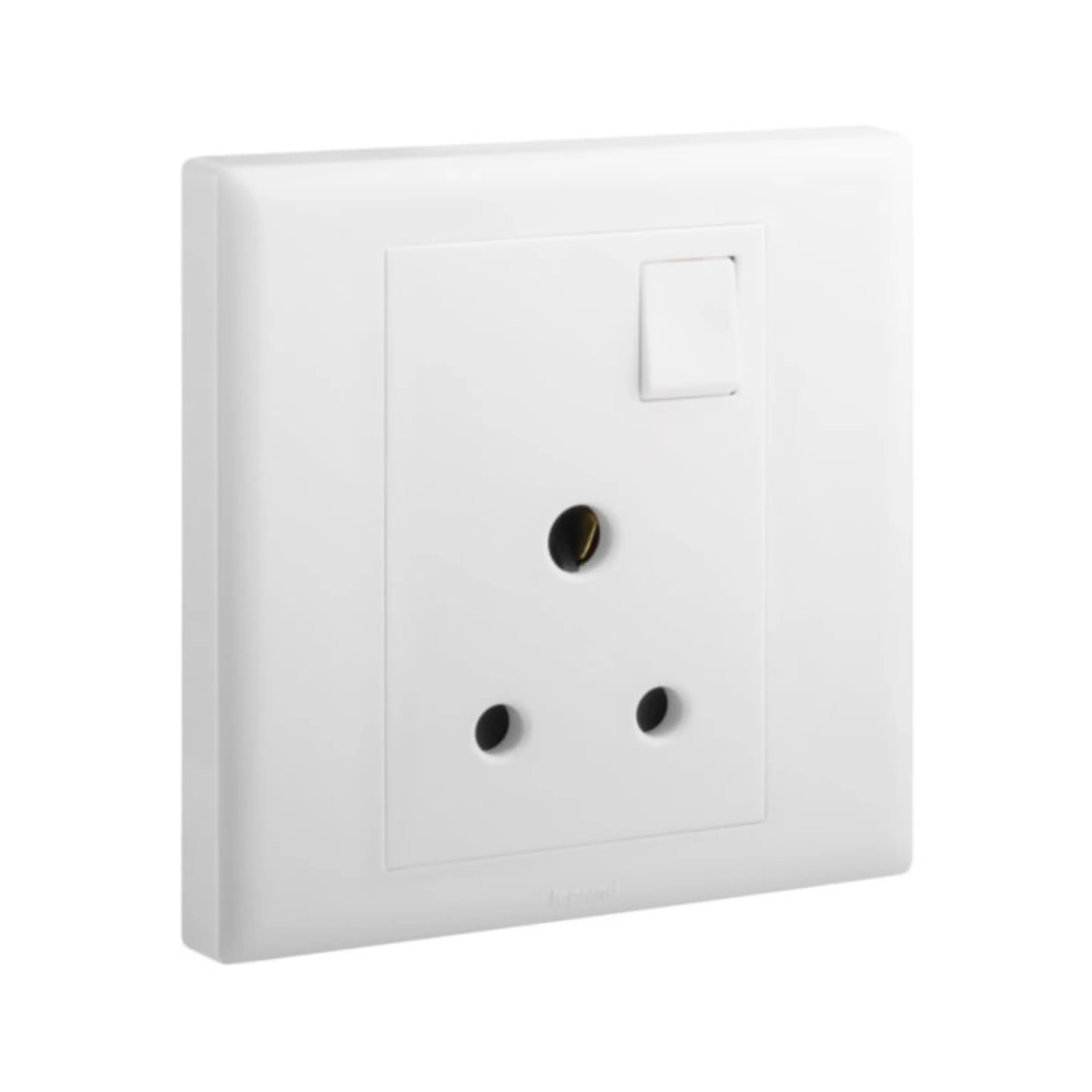 Ổ cắm đơn 3 chấu chuẩn Anh có công tắc 1 cực 5A Eloe | 618054