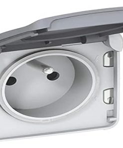 Ổ cắm chuẩn Pháp 16A - IP55 - Plexo Xám - 069551