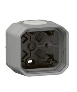 Hộp nổi đơn Plexo chống thấm IP55 - Xám | 069651