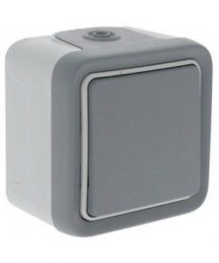 Công tắc đơn 2 chiều 10A IP55 - Gắn âm - Xám |069811