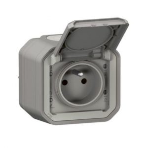 Ổ cắm 2P+E 16A IP55 - chuẩn Pháp - Gắn nổi | 069731