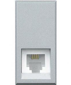 Ổ cắm điện thoại RJ11 màu bạc | HC4258/11N
