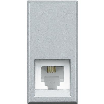 Ổ cắm điện thoại RJ11 màu bạc | HC4258/11N