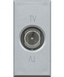 Hạt ổ cắm tivi 1M màu bạc - H4202D