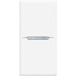 Hạt công tắc Axolute 16A 1M màu trắng - HD4003N