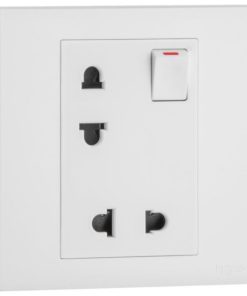 Ổ cắm đôi 2 chấu có công tắc - Obria Legrand | MEC32048