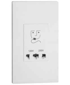 Ổ cắm dao cạo râu 2 gang - Obria Legrand | MEC36074