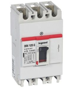 MCCB - DRX 125 - nhiệt từ - Icu 20 kA - 415 V~ - 3P - In 75 A | 027027