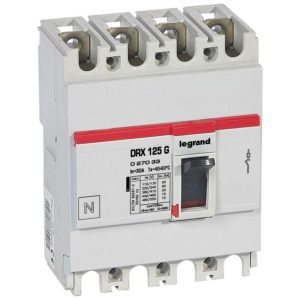 MCCB DRX 125 – 4P 30A – Nhiệt Từ – Icu 20kA – 415V~ | 027033