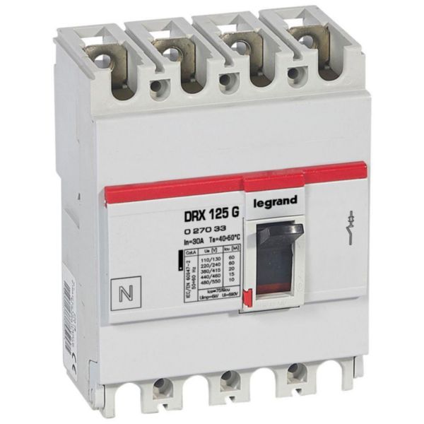 LG-027033-WEB-R MCCB DRX 125 – 4P 30A – Nhiệt Từ – Icu 20kA – 415V~ | 027033