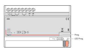 Bộ điều khiển điều chỉnh độ sáng KNX đa năng RLC DIN 2 kênh