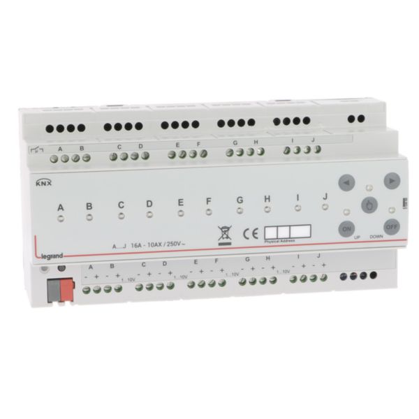 LG-002668-WEB-R KNX controller dimming 1-10v din 10 outputs