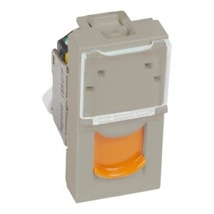 Ổ Cắm Mạng RJ45 Cat 6A Arteor™ 1 Module – Champagne | 572869