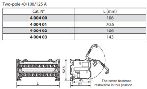Khối Phân Phối Modular Legrand DSTR BLK 2P 100A 4M – 400401