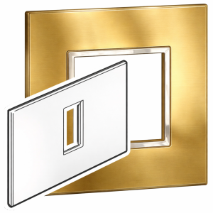 Mặt Che Chữ Nhật Arteor 1 Module 127x92mm Gold Brass - 576410 giải pháp đến từ thiết bị điện legrand