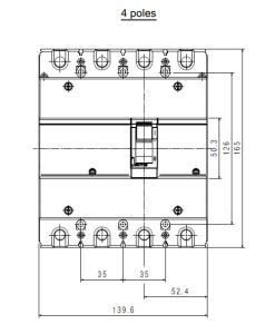 MCCB DRX Legrand 250 HP 4P 250A 36kA – 669072